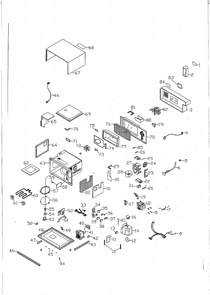 Vue éclatée PANASONIC NNC877CB