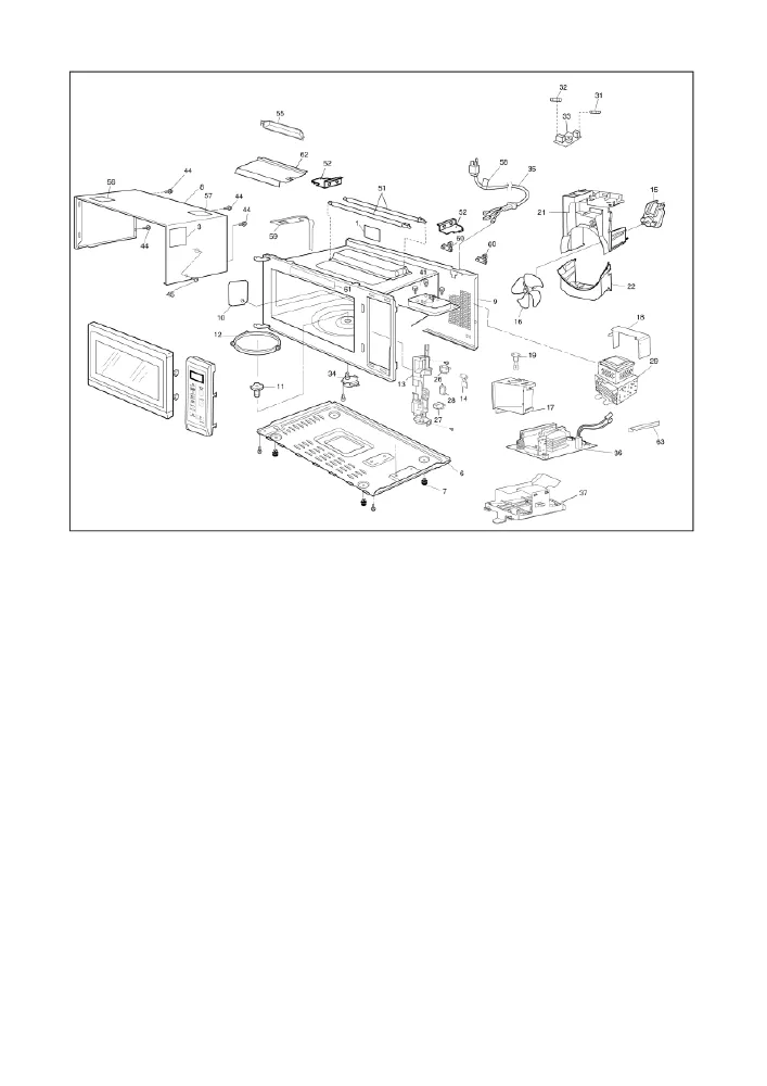 Vue éclatée PANASONIC NNSD456W NN-SD456W NN.SD456W