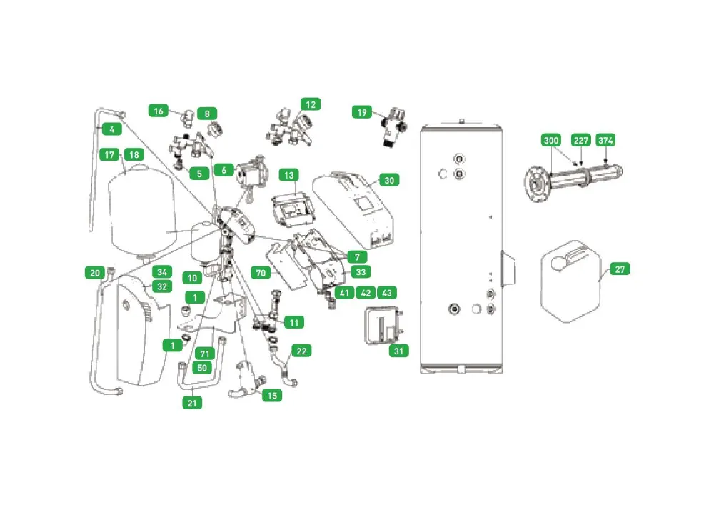 Vue éclatée THERMOR 296044