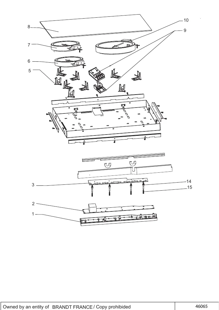 Vue éclatée BRANDT BPV6321B BPV6321B1