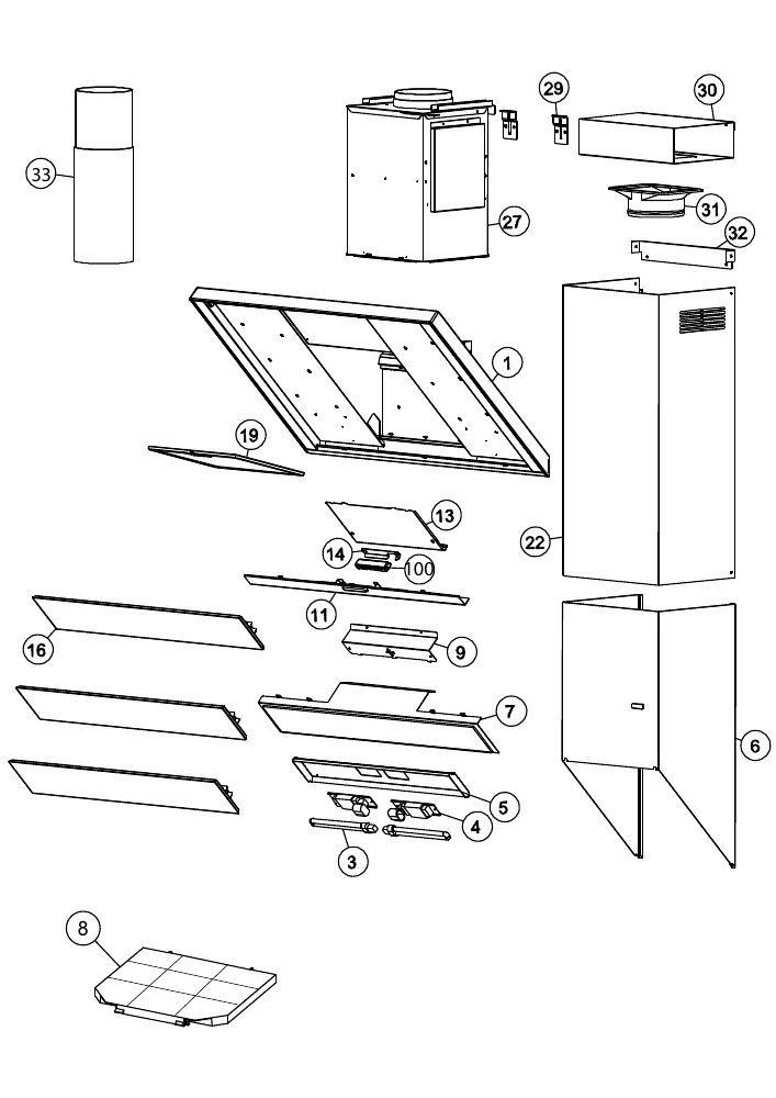 Vue éclatée ROBLIN VIZIO M900 EE 6042004