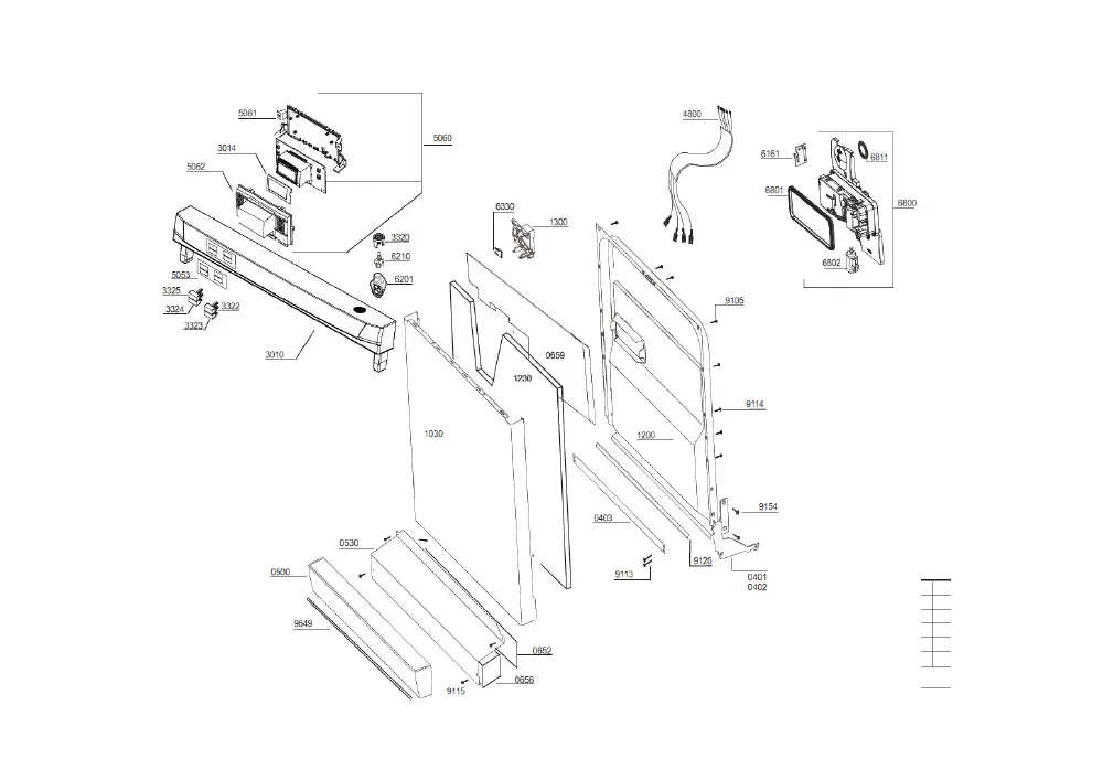 Vue éclatée BEKO DSFN5821 7611637342