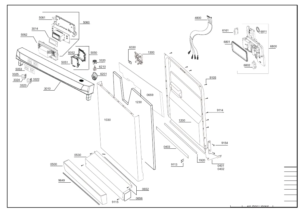 Vue éclatée BEKO DSFN5630 7633547342