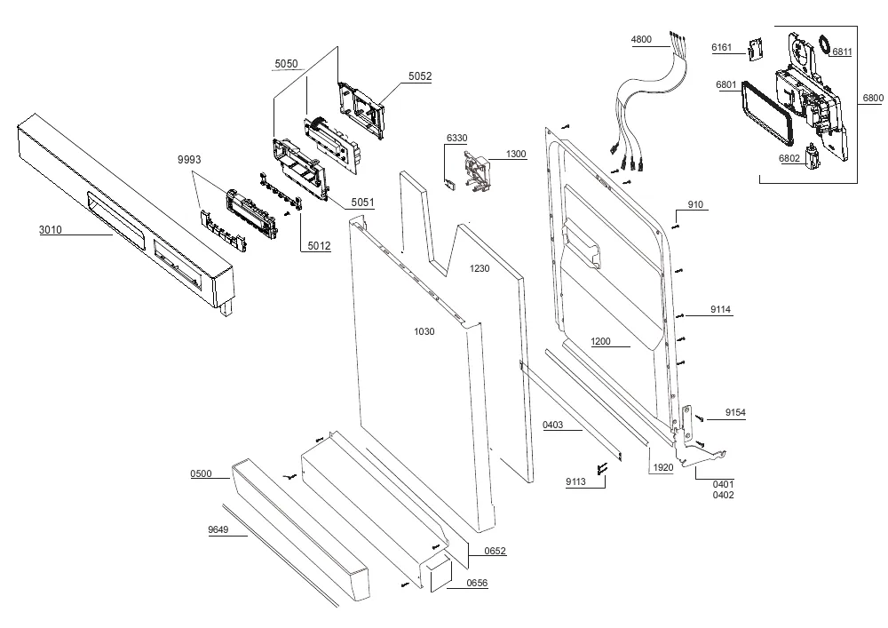 Vue éclatée BEKO DFN38520A 7617687342