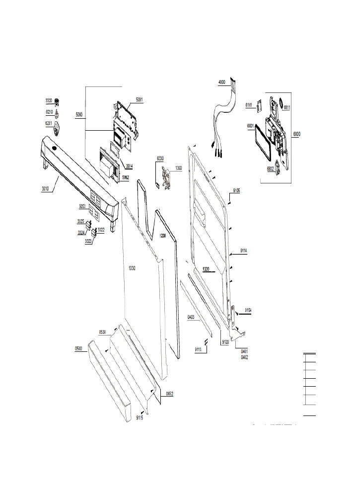 Vue éclatée BEKO DSFS6635S 7631847345
