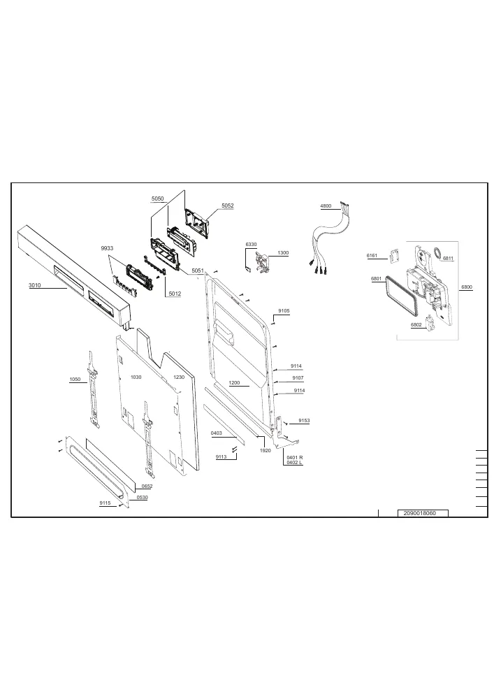 Vue éclatée BEKO DDFN26320 7601857342