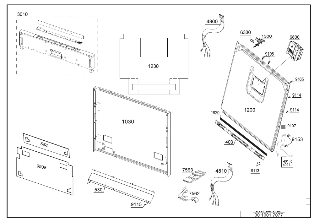Vue éclatée BEKO BDIN164E1 7634607377