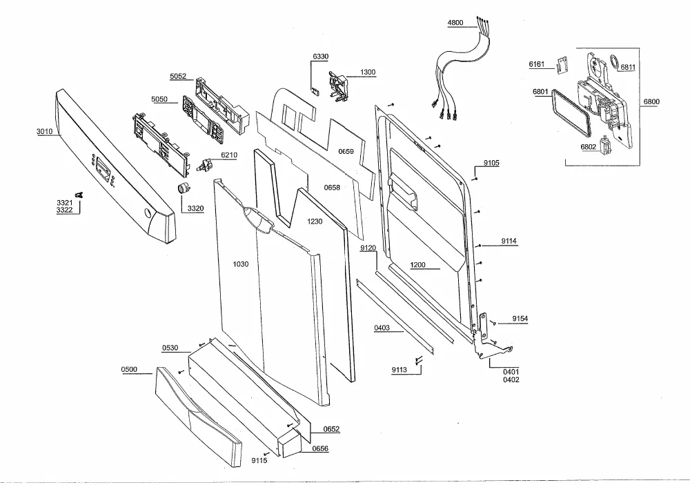 Vue éclatée BEKO DFN6831S 7686487342
