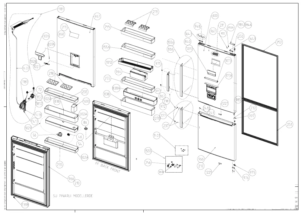 Vue éclatée BEKO RCNE530K20X 7293947694