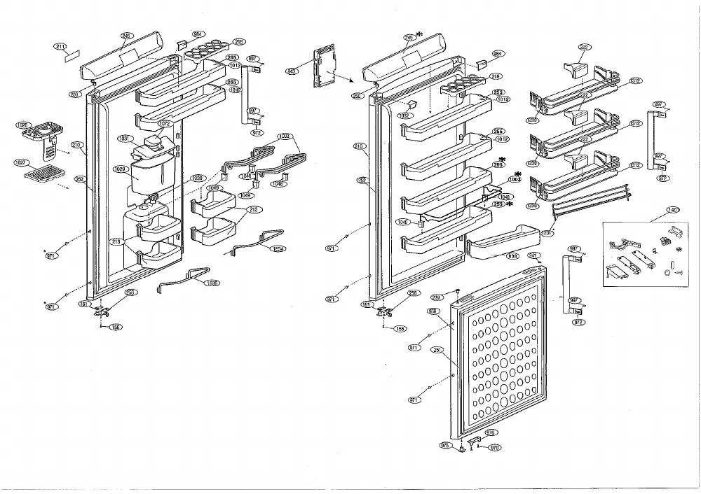 Vue éclatée BEKO CS134021D 7250347613