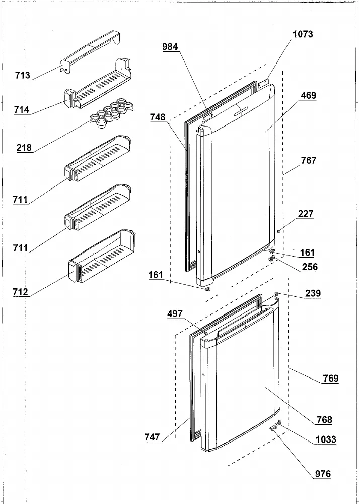 Vue éclatée BEKO CSA29000 7506620022