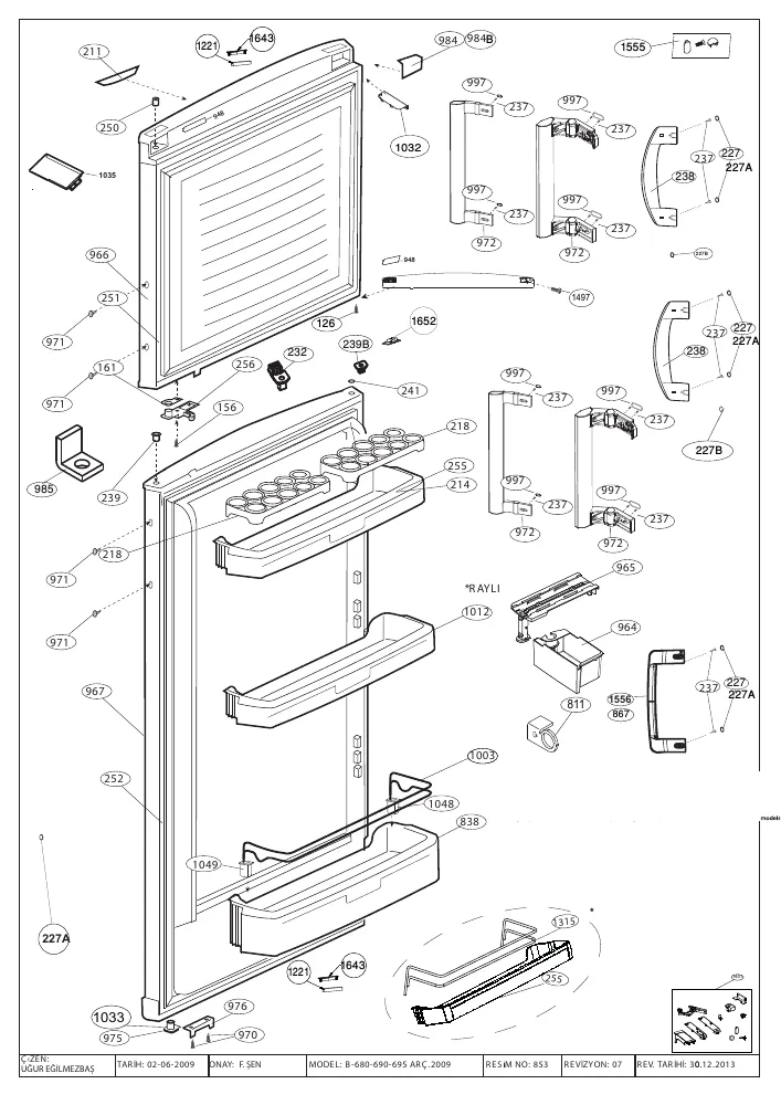 Vue éclatée BEKO RDSE450K30WN 7296347610