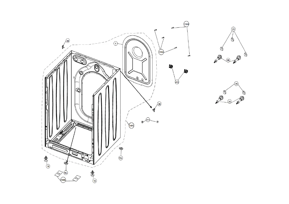 Vue éclatée BEKO WMD57100S 7136581100
