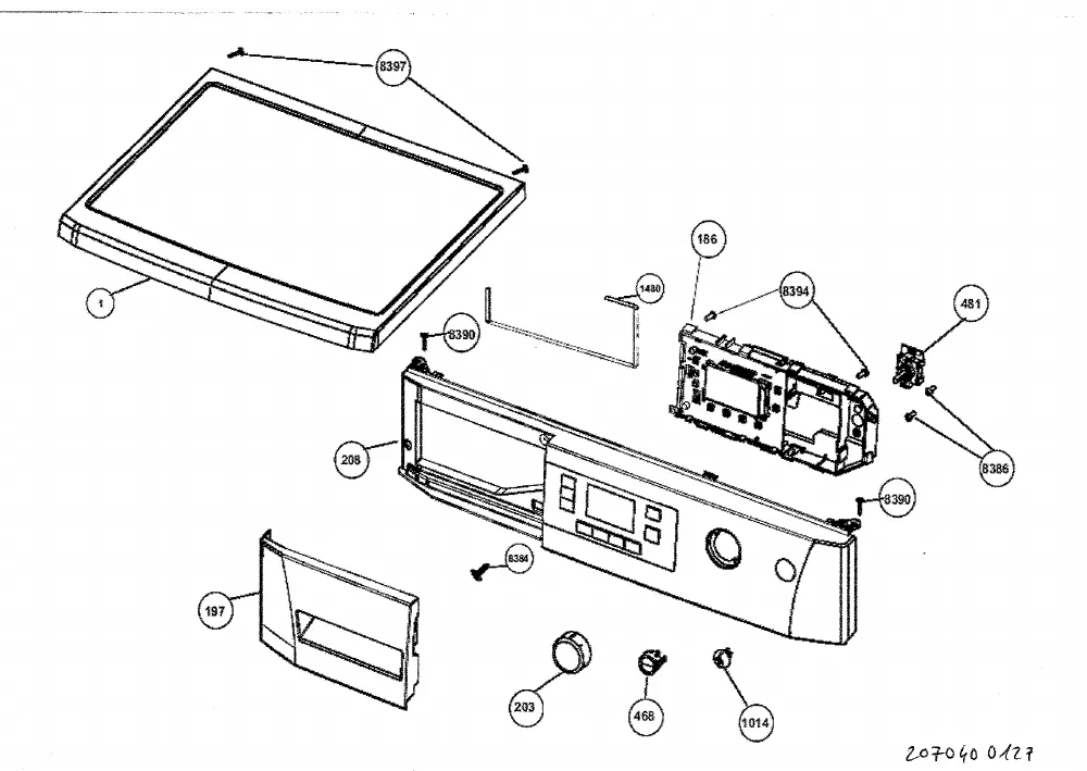 Vue éclatée BEKO WMB101401 7138141400