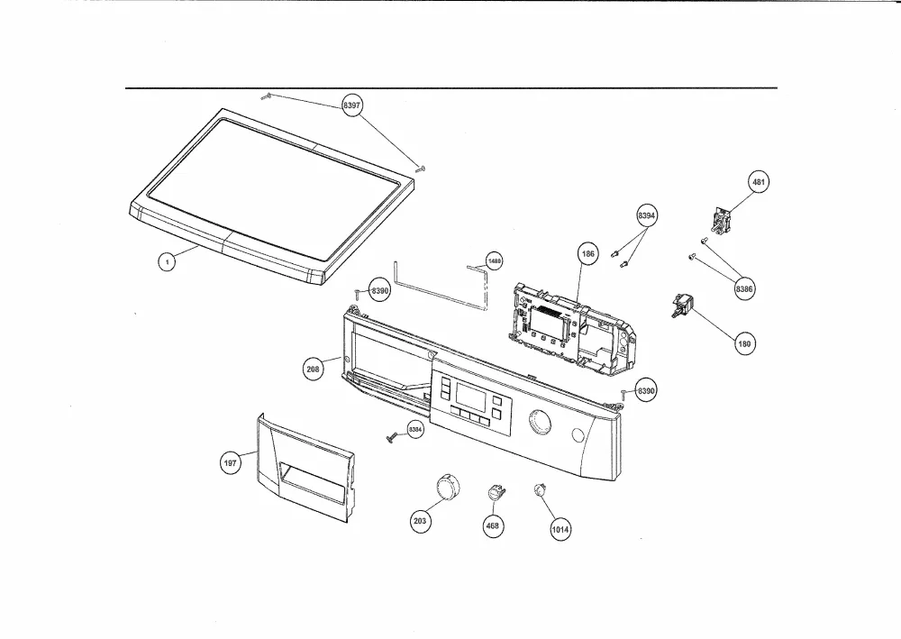 Vue éclatée BEKO WMB91243 7177084900