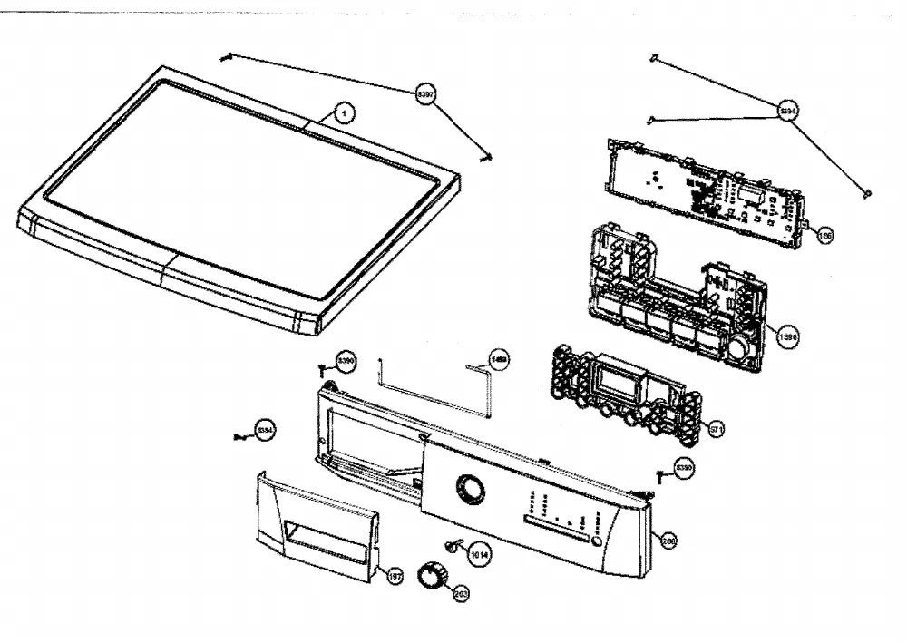 Vue éclatée BEKO WMB61220M 7124142400