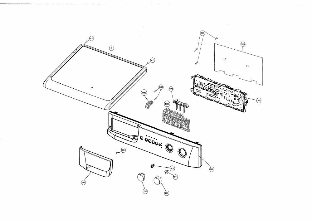 Vue éclatée BEKO WMD26123S 7165281300