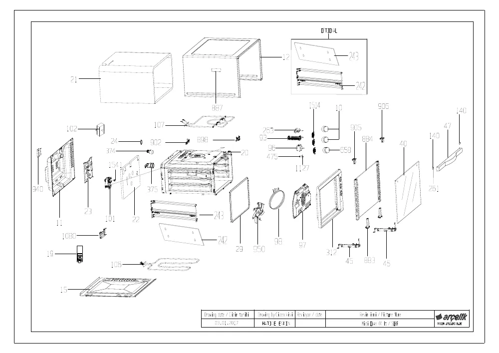 Vue éclatée BEKO BMF44CPB 7730420246