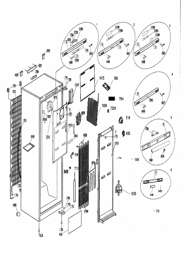 Vue éclatée BEKO FN130421 7284740513