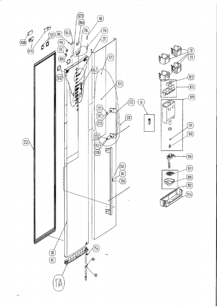 Vue éclatée BEKO RFNE312E23W 7283646918