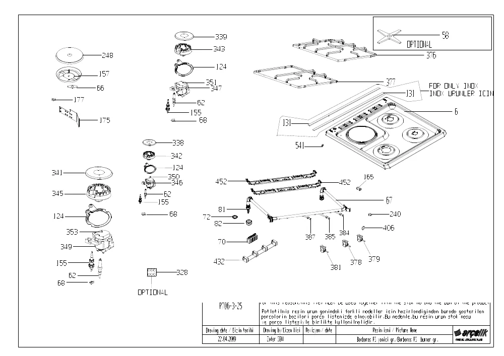 Vue éclatée BEKO FSE63110DWCS 7738987626