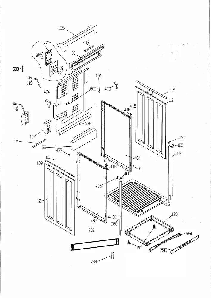 Vue éclatée BEKO CM58103