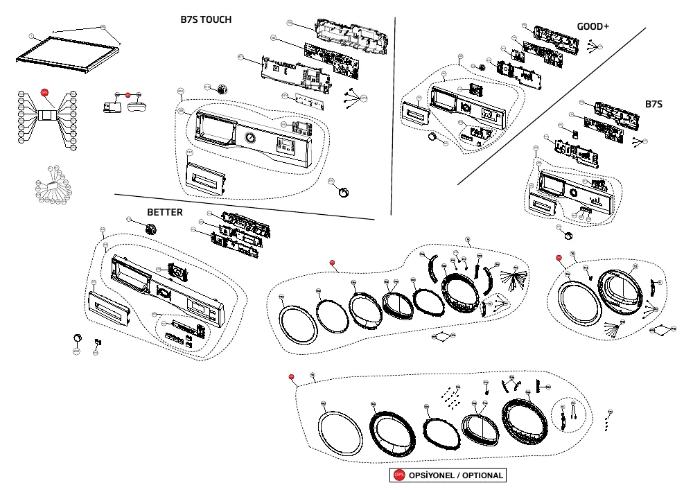 Vue éclatée BEKO DB7131PA0S 7182541510