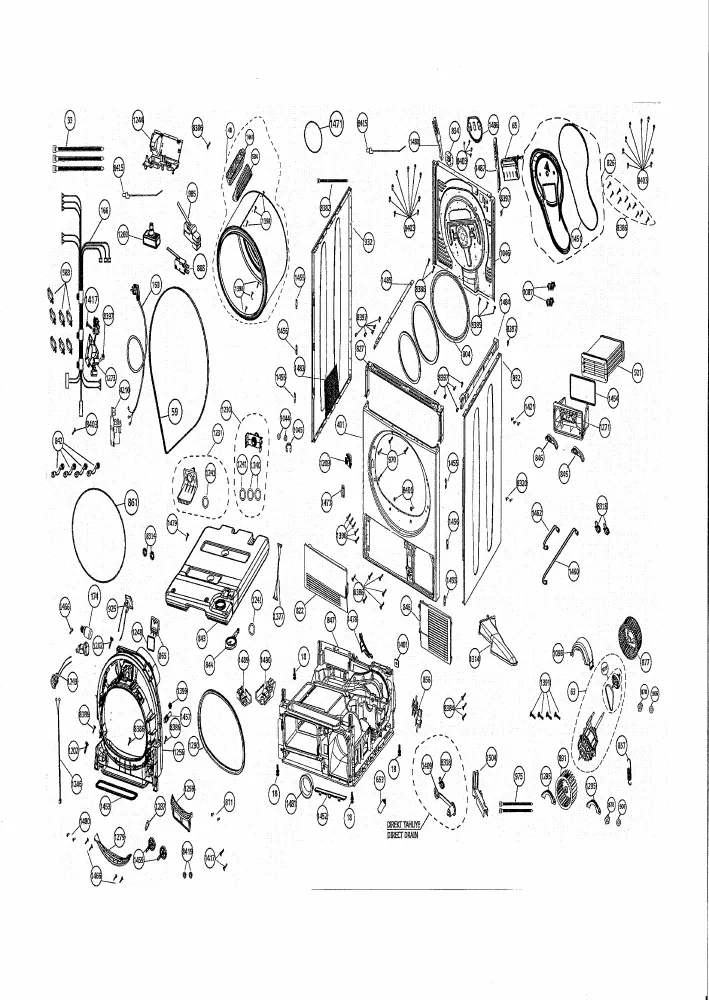 Vue éclatée BEKO DC7230S 7182541200