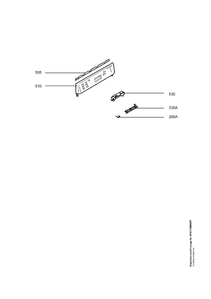 Vue éclatée AEG F40820 91123249900