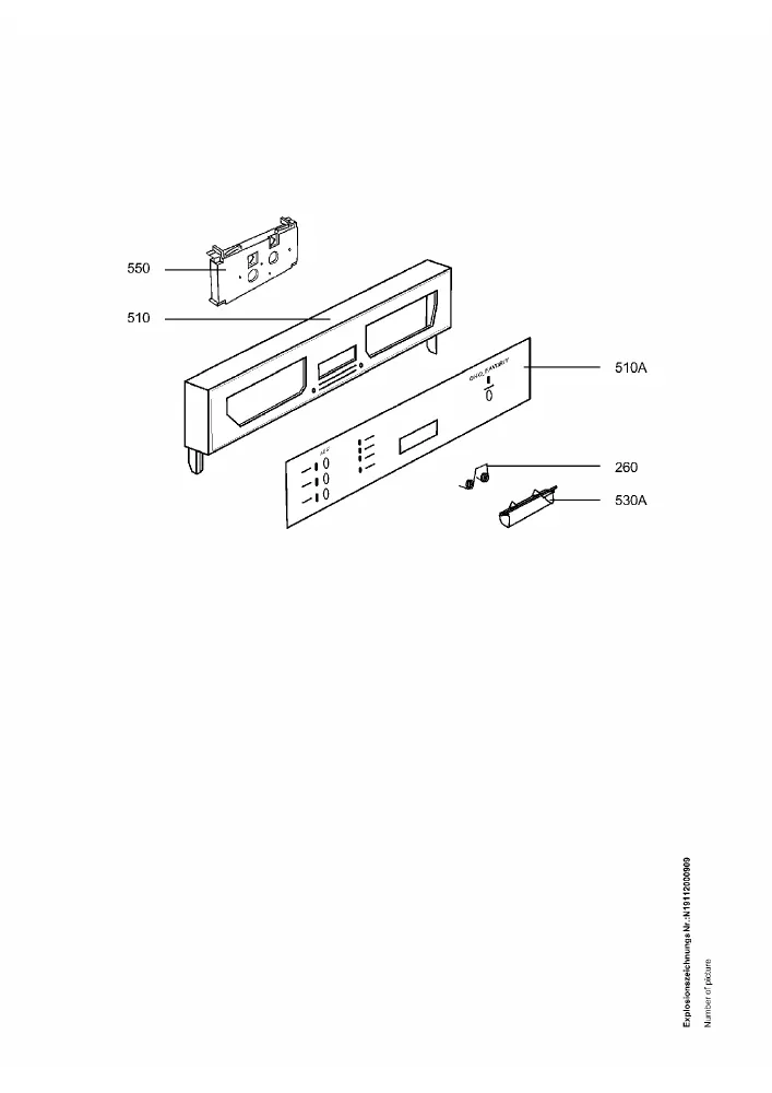 Vue éclatée AEG F44060IB 91123504400