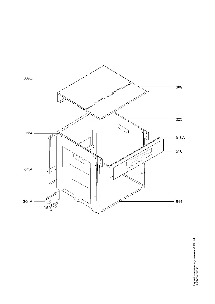 Vue éclatée AEG B8140M 94418171200
